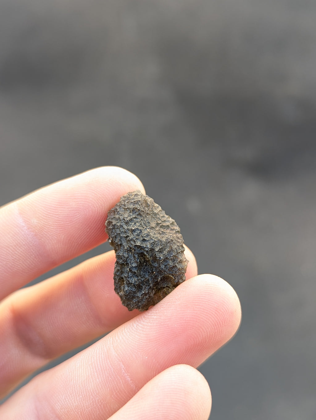 Moravian Moldavite – Dukovany | 6.45 g | Unusually Sculpted Collector Specimen