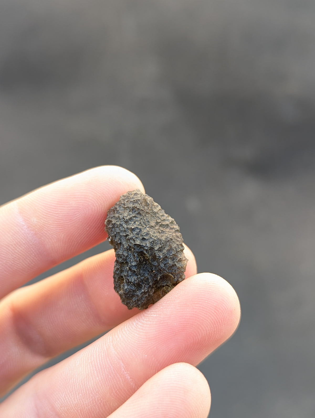 Moravian Moldavite – Dukovany | 6.45 g | Unusually Sculpted Collector Specimen