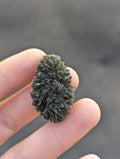 Bohemian Moldavite – Dobrkovská Lhotka | 14.46 g | Drop-Shaped Collector Specimen with Lechatelierite