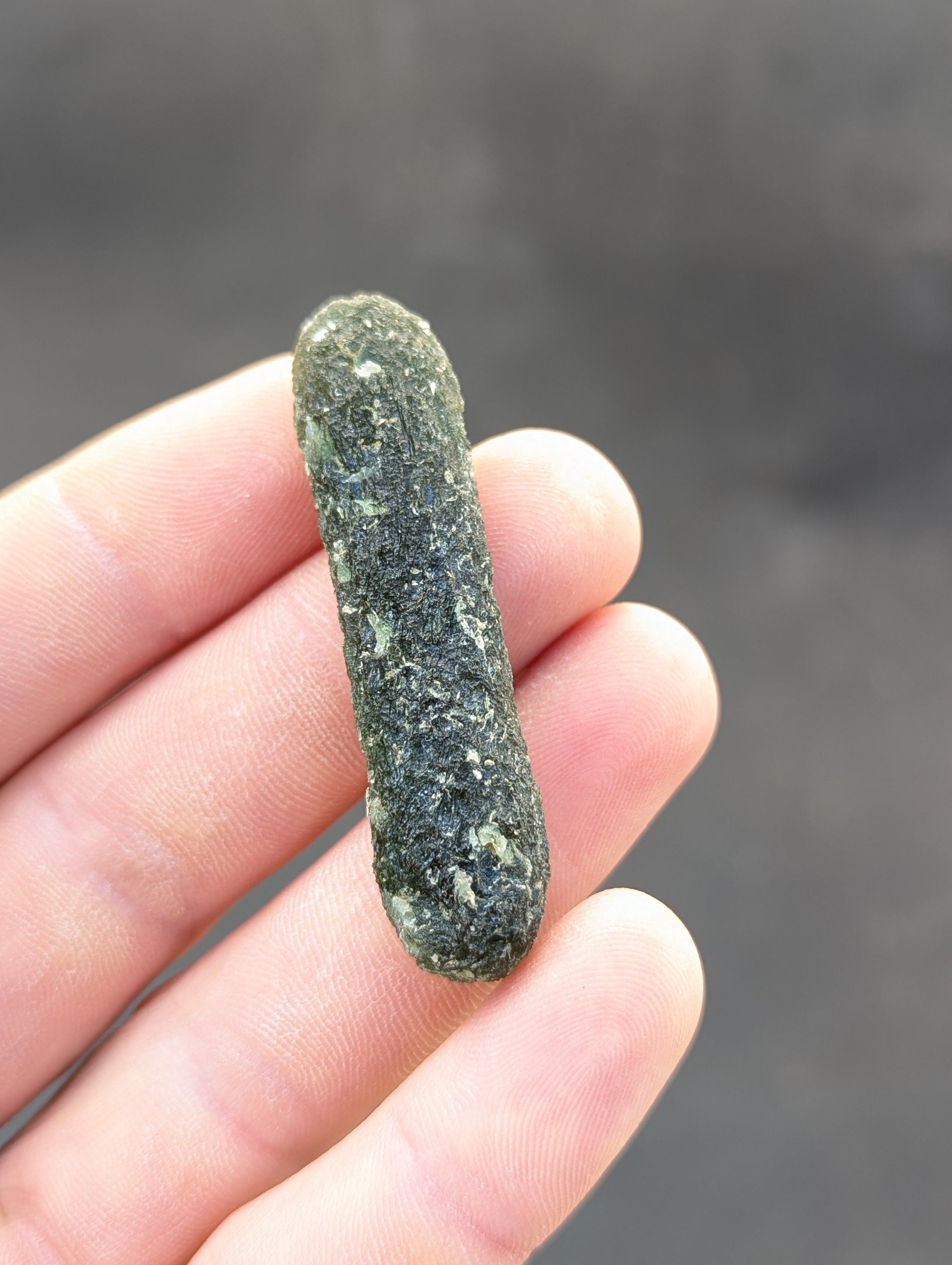Bohemian Moldavite – Jankov | 12.04 g | Apple Green Biscuit Collector Specimen
