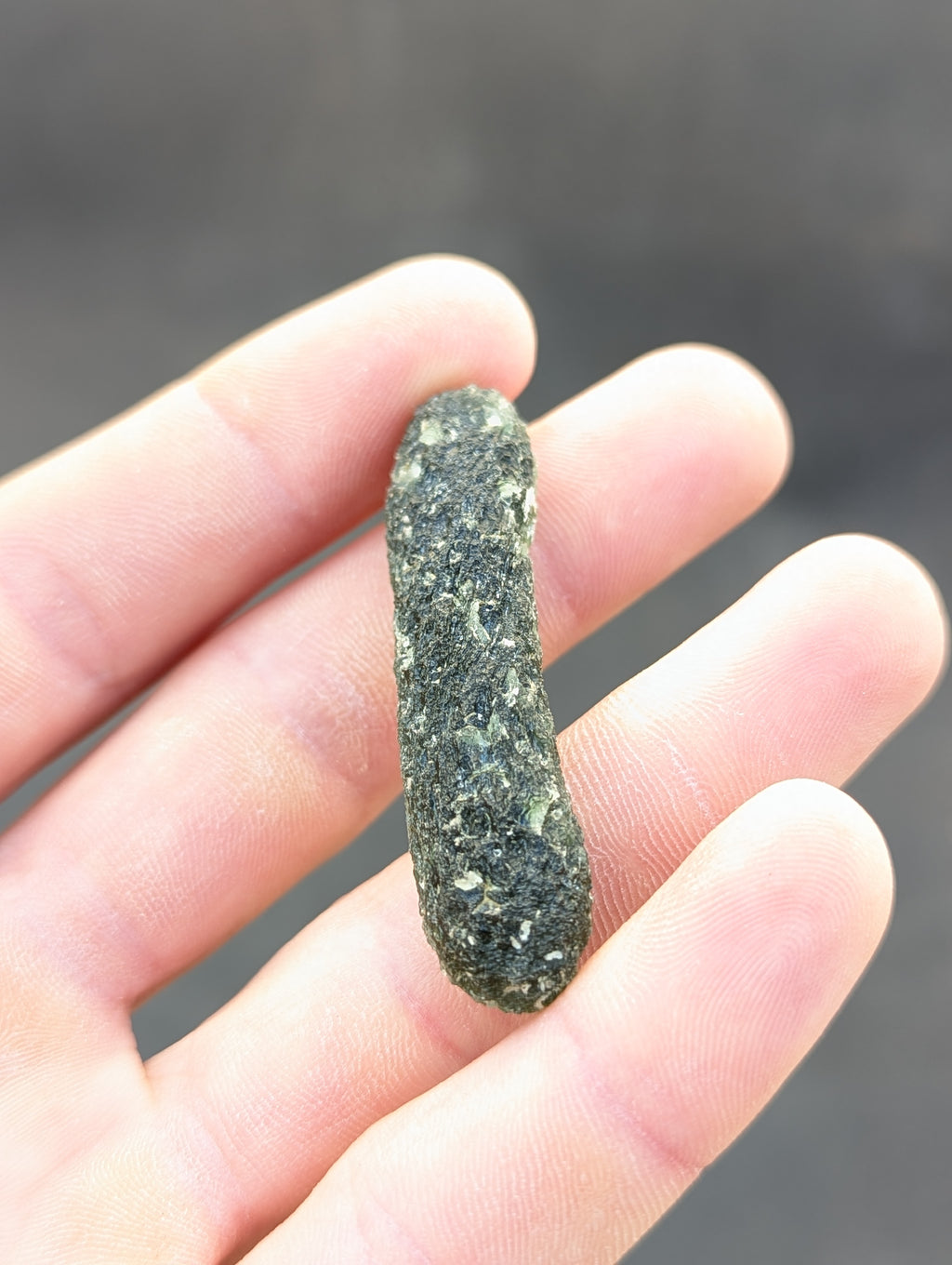 Bohemian Moldavite – Jankov | 12.04 g | Apple Green Biscuit Collector Specimen
