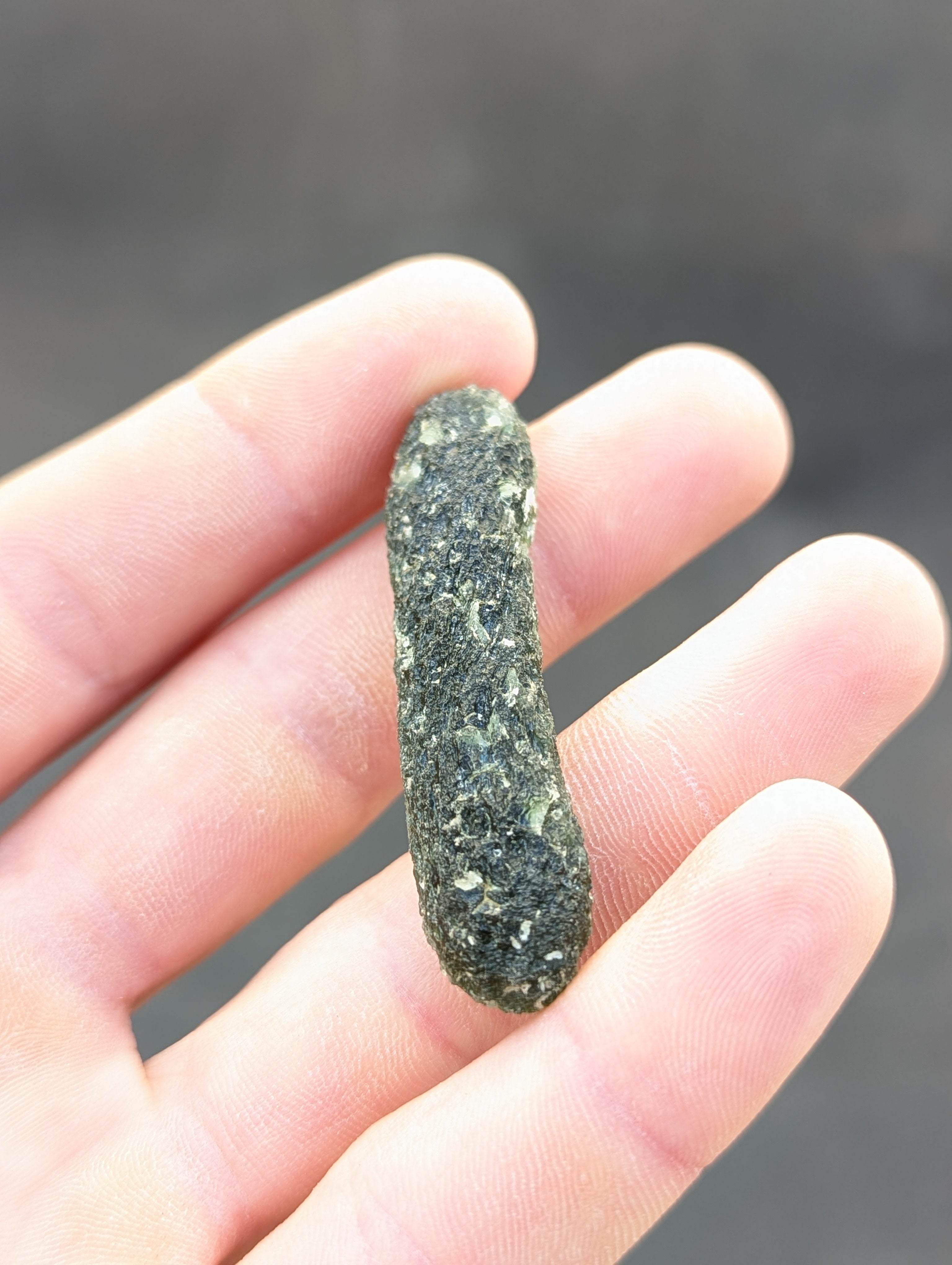 Bohemian Moldavite – Jankov | 12.04 g | Apple Green Biscuit Collector Specimen