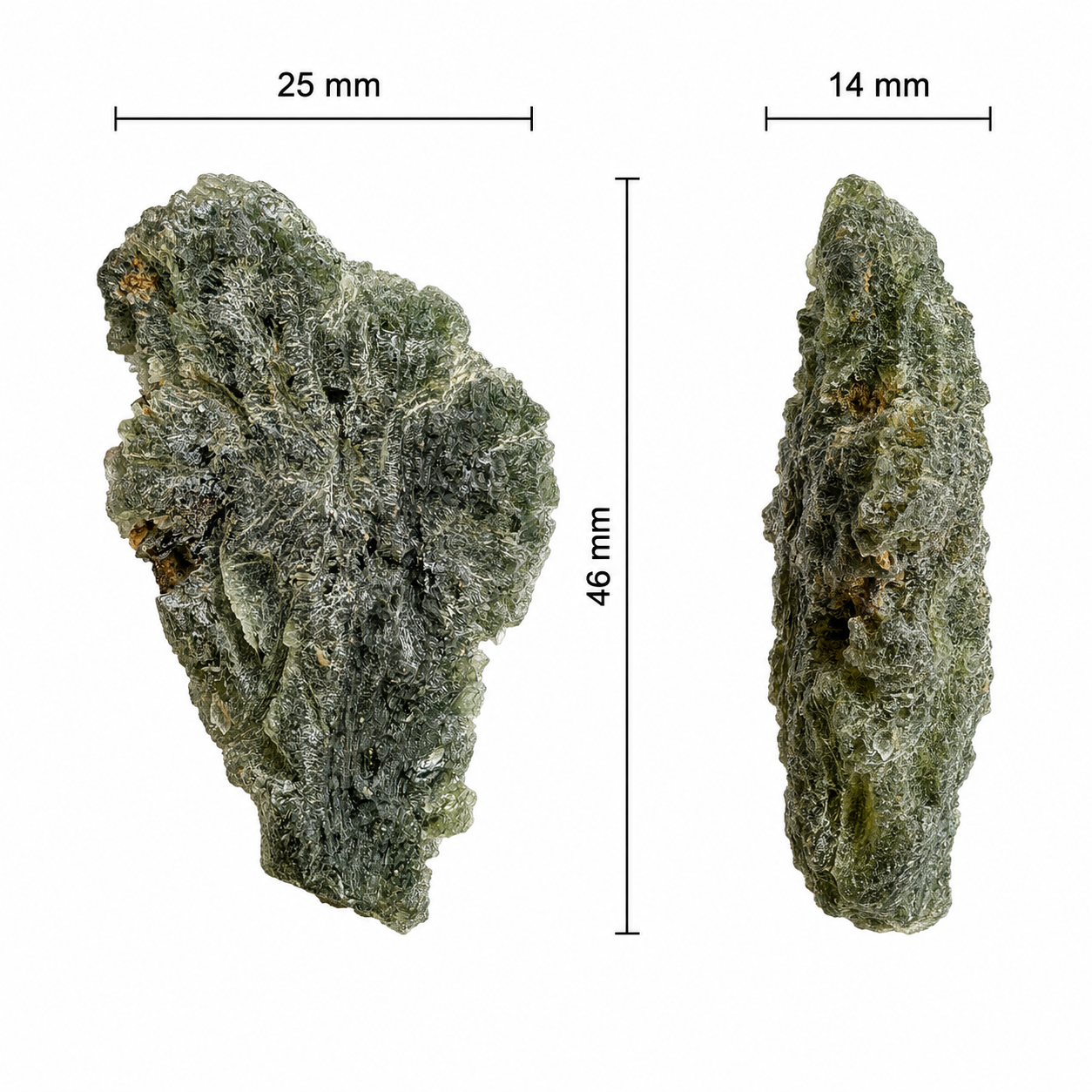 Natural Moldavite - Brusná - 15.67g