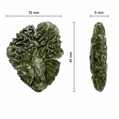 Natural Moldavite - Besednice Ježkovna - 13.11g