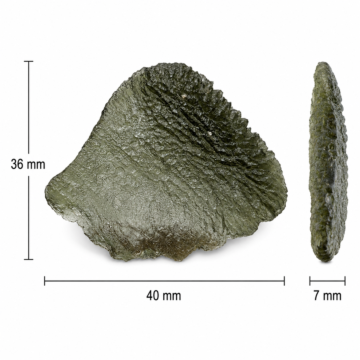 Natural Moldavite - Olešnice - 9.36g